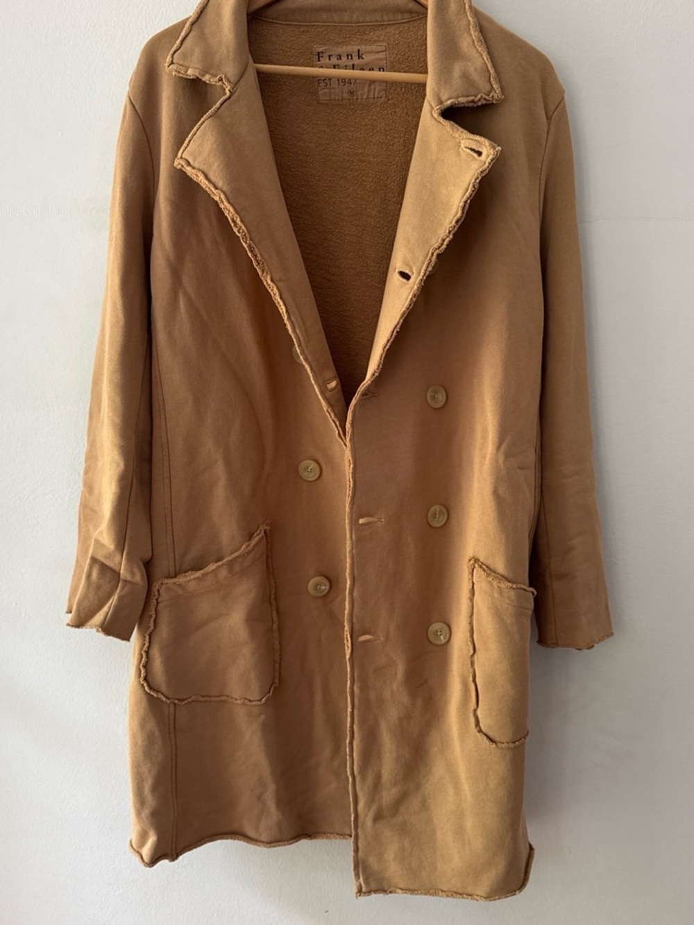Frank & Eileen Tan / Brown Heavy Cotton Belfast Trench Coat